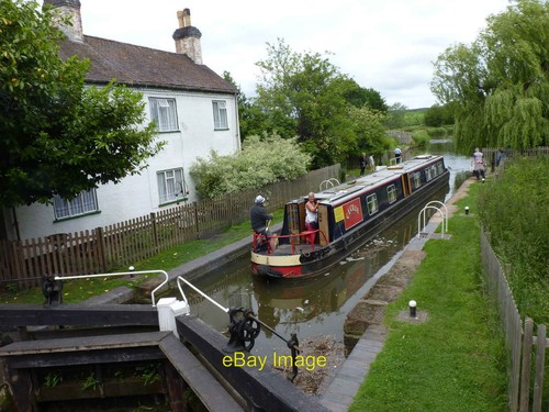 Photo 6x4 narrow boat going - 6x4,