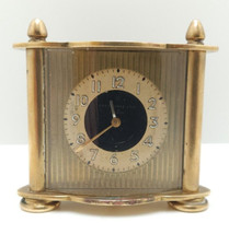 Vintage Ingersoll Mechanical Wind Mini Desk Clock