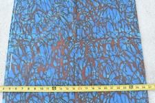 By 1/2 Yd, Rust & Blue Cotton Batik, P6762