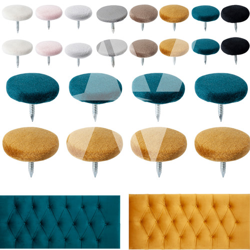 Covered buttons nail back - covered,