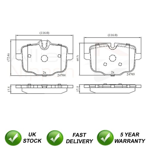 Brake pads set - set, sjr