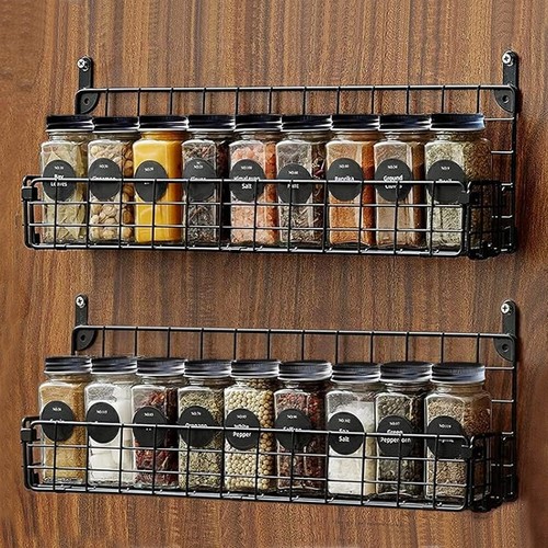 24pcs clear glass spice - glass,