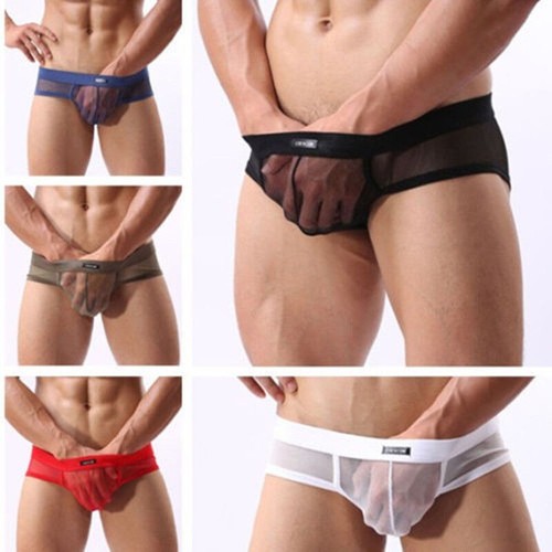 Sexy mens lingerie mesh see - sexy,