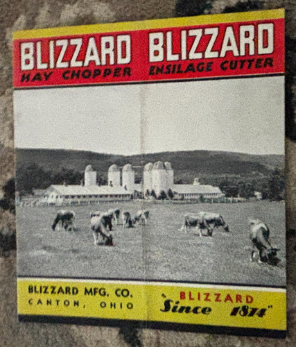 Blizzard hay chopper ensilage - chopper,