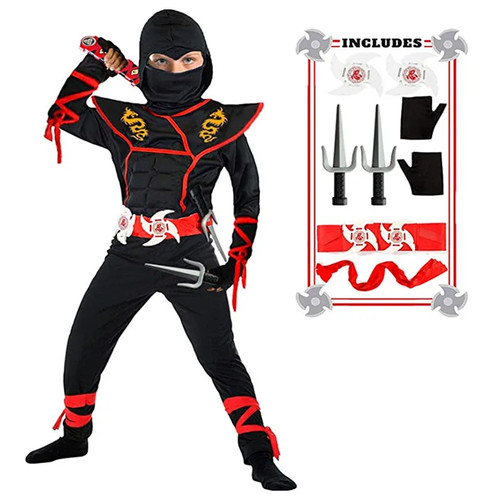Boys ninja muscle costume - ninja,