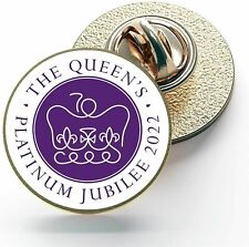 Queen's Platinum Jubilee 2022 Pin Badge 25mm Commemorative Celebration