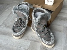 Mou, Eskimo Sneaker Dream Catcher Sheepskin Boots  Grey New In Box, EU 36 UK 3