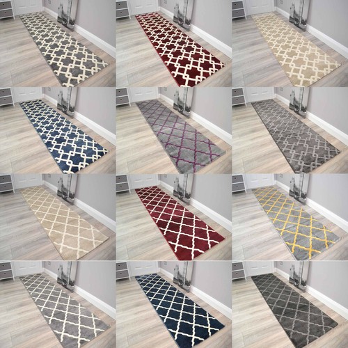 Very long modern - hall, rug