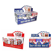 Playing Cards Security Sealed Linen Finished/Plastic Coated Poker Game Assorted 