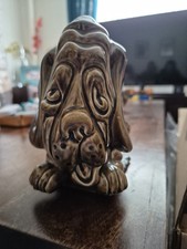 Sylvac Vintage Bloodhound Pottery Money Box Dog 5103 made in england 
