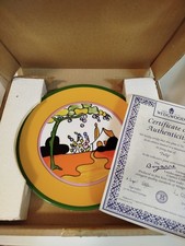 Wedgewood Clarice Cliff Limited Editions "Tulip" Collectable Plate Cet In Box