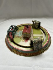 Vintage Marx Honeymoon Express Wind Up Tin Litho Train Set USA, WORKS 