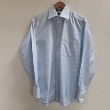 Eton Wrinkle Free Cotton Shirt 39 15.5 Long Sleeve Collared Smart