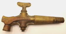 Antique Brass Beer Barrel Tap Spigot "The Racco" By Gaskell & Chambers Ltd