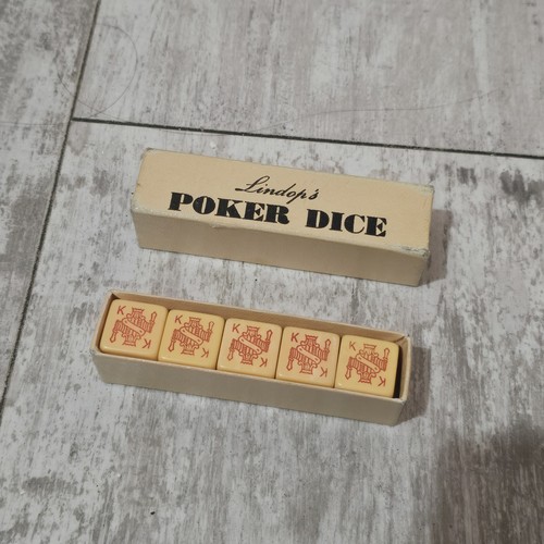 Vintage lindop poker dice in - vintage,
