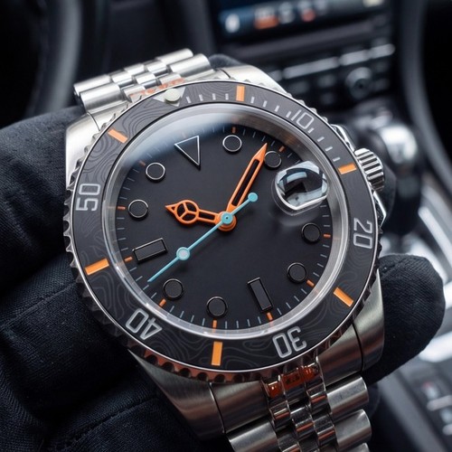 Custom 40mm orange - orange, wave