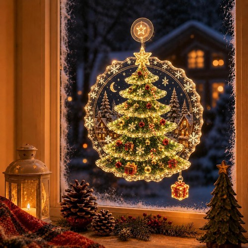 Christmas suction cup window - christmas,