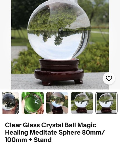 Clear glass crystal ball magic - ball,