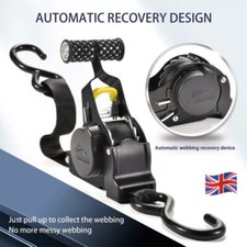 Automatic Retractable Ratchet Strap Heavy Duty Car Trailer Tie Down Strap UK