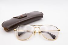 American Optical 5 1/2 Pilot Sunglasses Golden Frame Photochromic Lenses