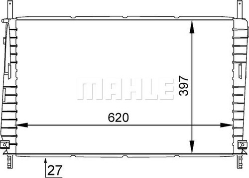 Mahle coolant radiator - mahle,