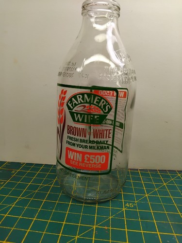 Vintage glass unigate 1pt - 1pt, milk