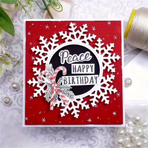 Snowflakes circle christmas - snowflakes,