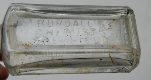 Vintage bottle burdall - bottle, burdall's