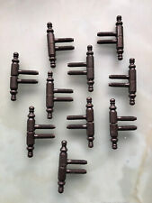 10x Screw In Lift Off Barrel Hinges for Cabinet or Cupboard Door Bronze Plated