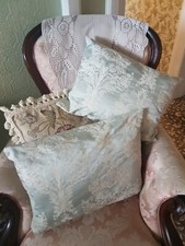 2 Cushions Made With Pale