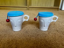 Vintage Bourn-Vita Sweet Dreams Mugs With Night Cap Lid Cadbury's Bournvita