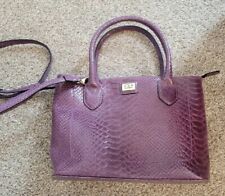 Osprey Purple Leather Crossbody Bag Annecy Grab-Anaconda Barely Used