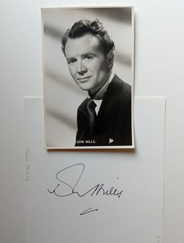 Sir john mills superb - john, signed