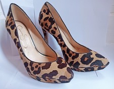 Shoes Jessica Simpson Size 5/38 Leopard Print Platform Court High Heel Stiletto