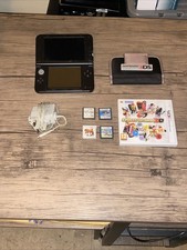 Nintendo 3DS XL Black Console With Charger and Games
