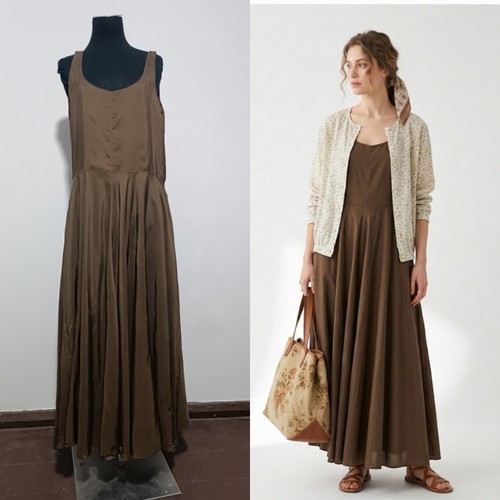 Cabbages roses silk maxi - cabbages,
