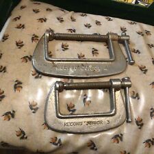 2 x RECORD JUNIOR 3" G CLAMPS