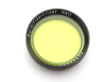 Rollei 28.5mm Push-On Yellow (Hell) Filter (#1) - Cleaned and Checked
