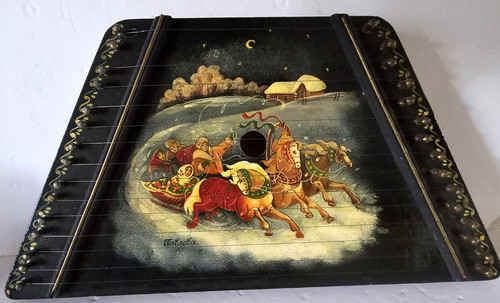 Vintage russian zither hand - vintage,