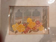 Framed Silk Painting Window