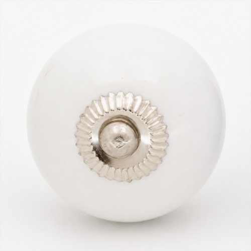 Round white plain ceramic - round,