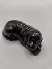 Homemade Resin Dog Hound Labrador Puppy Ornament Statue figurine in black gift