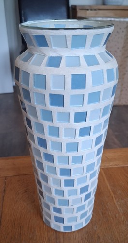 Mosaic vase homemade light - vase, homemade,