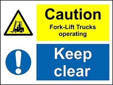  Warning Caution fork-lift
