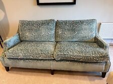 David Seyfried quality sofa in designer William Yeoward fabric blue