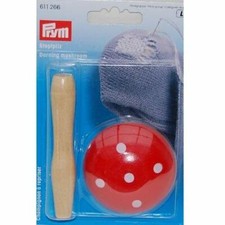 UK Darning Mushroom Wood Red