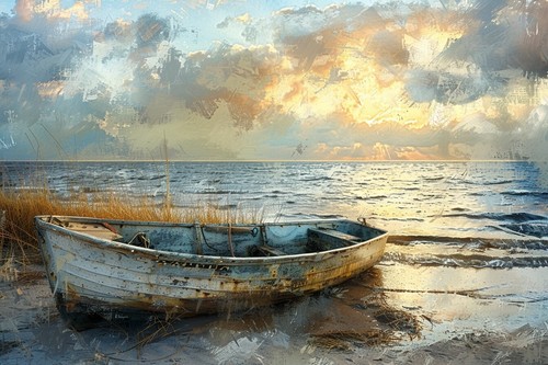 Sunset seascape seaside - seaside, boats