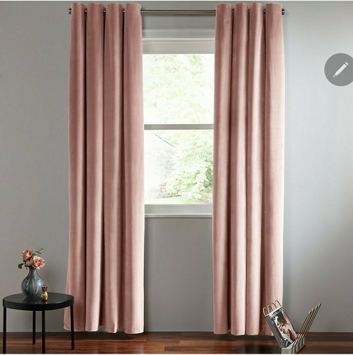 John lewis velvet - pair, lined