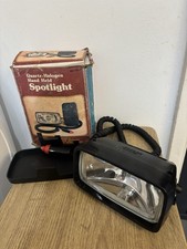 Vintage Portable Car Spotlight 12V Quartz  Halogen Handheld with Lamp Cover