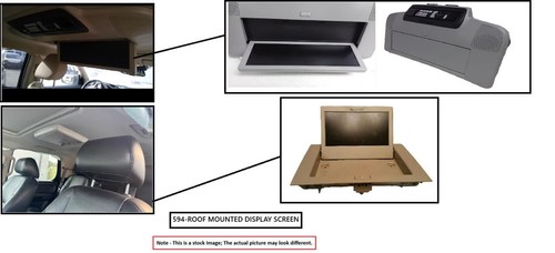 Dvd player roof mounted oem - dvd,